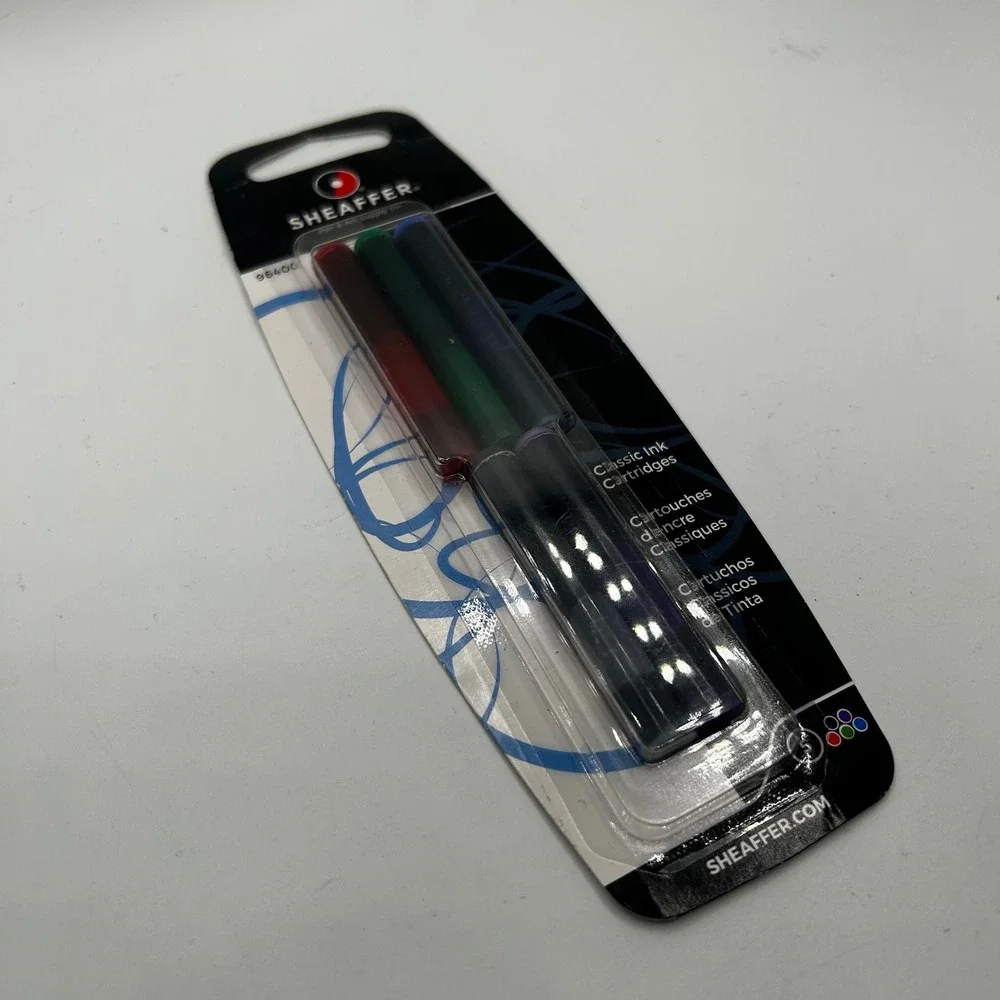 Sheaffer Classic Ink Cartridges 5 Pack Assorted NEW 96400 Fountain Pen Ink